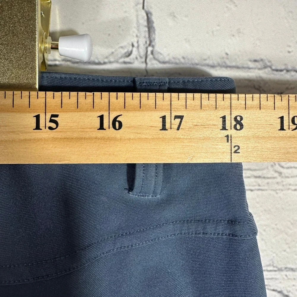 Lululemon ABC Slim-Fit Pant Warpstreme Blue Gray Mens 35 x 32 LM5ADBT